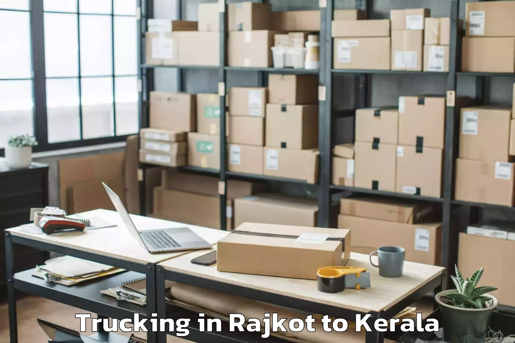 Reliable Rajkot to Pappinissheri Trucking